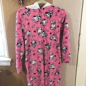 Pink Onesie with Hoodie